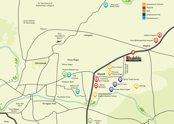 Kohinoor Kaleido location map